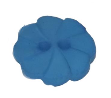 Botón infantil en forma de flor en azul oscuro 12 mm 0,47 inch